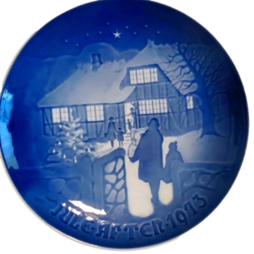 Vintage 1973 Bing & Grondahl Limited Porcelain Plate Jules Country Christmas 🎄